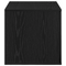 vidaXL Black Storage Cabinet 42.5x16.1x15.7 inches Made from Engineered Wood