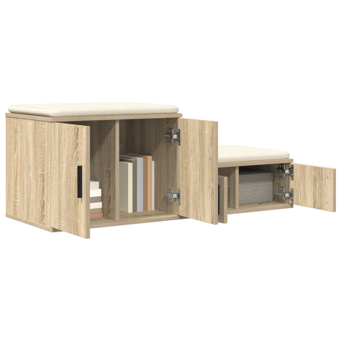 vidaXL Storage Cabinet Sonoma Oak 108x41x40 cm Made of Engineered Wood