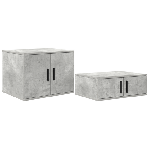vidaXL Storage Cabinet in Concrete Grey - 108x41x40 cm, Made with Engineered Wood