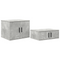vidaXL Storage Cabinet in Concrete Grey - 108x41x40 cm, Made with Engineered Wood