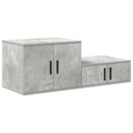 vidaXL Storage Cabinet in Concrete Grey - 108x41x40 cm, Made with Engineered Wood