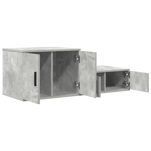 vidaXL Storage Cabinet in Concrete Grey - 108x41x40 cm, Made with Engineered Wood