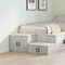 vidaXL Storage Cabinet in Concrete Grey - 108x41x40 cm, Made with Engineered Wood