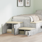 vidaXL Storage Cabinet in Concrete Grey - 108x41x40 cm, Made with Engineered Wood