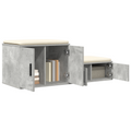vidaXL Storage Cabinet in Concrete Grey - 108x41x40 cm, Made with Engineered Wood