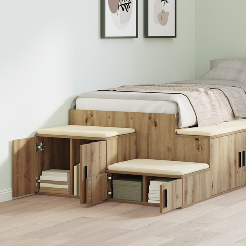 vidaXL Storage Cabinet in Artisan Oak - 108x41x40 cm - Made from Engineered Wood
