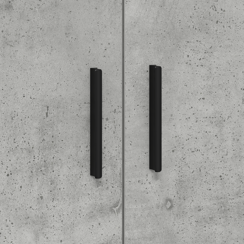 vidaXL Storage Cabinet in Concrete Grey - 103x41x40 cm, Made of Engineered Wood