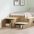 vidaXL Storage Cabinet Artisan Oak 103x41x40 cm Engineered Wood