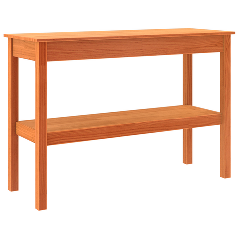 vidaXL Console Table Wax brown 110 x 40 x 75 cm Solid pine wood