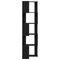 vidaXL Corner Bookcase - 5 Shelves, Black Oak, 50x50x179 cm, Made from Engineered Wood