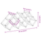 vidaXL Wine Rack for 9 Bottles - 63 x 16.5 x 25 cm - Powder-coated Steel