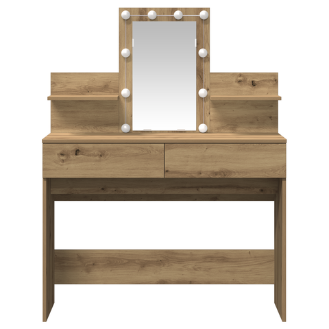 vidaXL Dressing Table Artisan oak 100 x 40 x 130 cm Engineered wood