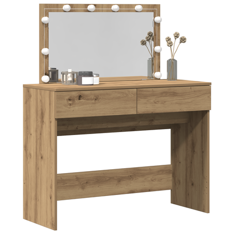 vidaXL Dressing Table Artisan oak 100 x 40 x 120 cm Engineered wood
