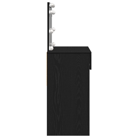 vidaXL Dressing Table Black oak 100 x 40 x 120 cm Engineered wood