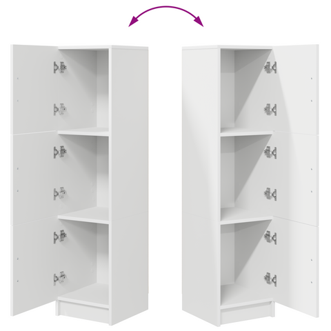 vidaXL Highboard White 31.5 x 32 x 124 cm Engineered wood