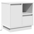 vidaXL Bedside Cabinets with LED 2 pcs White 50x34,5x50 cm