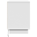 vidaXL Bedside Cabinets with LED 2 pcs White 50x34,5x50 cm