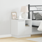 vidaXL Bedside Cabinets with LED 2 pcs White 50x34,5x50 cm
