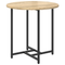vidaXL Side Table Set of 2 in Sonoma Oak Wood and Metal