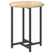 vidaXL Side Table Set of 2 in Sonoma Oak Wood and Metal