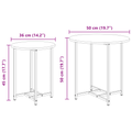 vidaXL Side Table Set of 2 in Sonoma Oak Wood and Metal