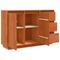 vidaXL Sideboard with Drawer with Storage with Door Brown Solid Pine wood