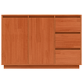 vidaXL Sideboard with Drawer with Storage with Door Brown Solid Pine wood