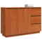 vidaXL Sideboard with Drawer with Storage with Door Brown Solid Pine wood