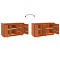 vidaXL Sideboard with Storage with Door Brown Solid Pine wood