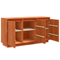 vidaXL Sideboard with Storage with Door Brown Solid Pine wood
