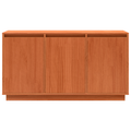 vidaXL Sideboard with Storage with Door Brown Solid Pine wood