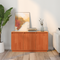 vidaXL Sideboard with Storage with Door Brown Solid Pine wood