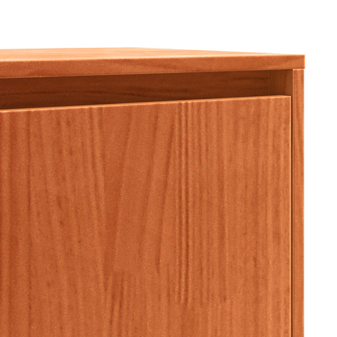 vidaXL Sideboard Wax brown 110 x 34 x 75 cm Solid pine wood