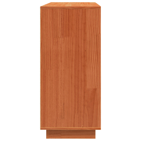 vidaXL Sideboard Wax brown 110 x 34 x 75 cm Solid pine wood