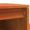 vidaXL Bedside Cabinet with Drawer Wax brown Solid pinewood