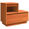 vidaXL Bedside Cabinet with Drawer Wax brown Solid pinewood