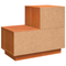 vidaXL Bedside Cabinet with Drawer Wax brown Solid pinewood