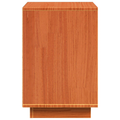 vidaXL Bedside Cabinet with Drawer Wax brown Solid pinewood