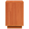vidaXL Bedside Cabinet with Drawer Wax brown Solid pinewood