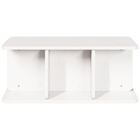 vidaXL Coffee Table White 80 x 39.5 x 33.5 cm Solid pine wood