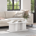 vidaXL Coffee Table White 80 x 39.5 x 33.5 cm Solid pine wood