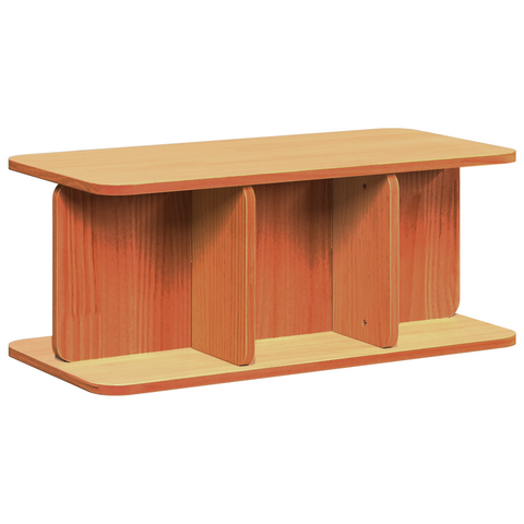 vidaXL Coffee Table Wax brown 80 x 39.5 x 33.5 cm Solid pine wood