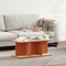 vidaXL Coffee Table Wax brown 80 x 39.5 x 33.5 cm Solid pine wood