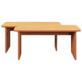vidaXL Coffee Table 2 pcs Wax brown 100 x 69 x 35.5 cm Solid pine wood