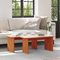 vidaXL Coffee Table 2 pcs Wax brown 100 x 69 x 35.5 cm Solid pine wood