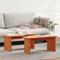 vidaXL Coffee Table 2 pcs Wax brown 100 x 69 x 35.5 cm Solid pine wood