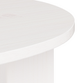 vidaXL Side Table White Solid pine wood
