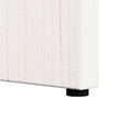 vidaXL Side Table White Solid pine wood