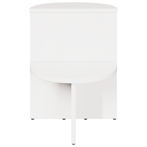 vidaXL Side Table White Solid pine wood