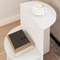 vidaXL Side Table White Solid pine wood